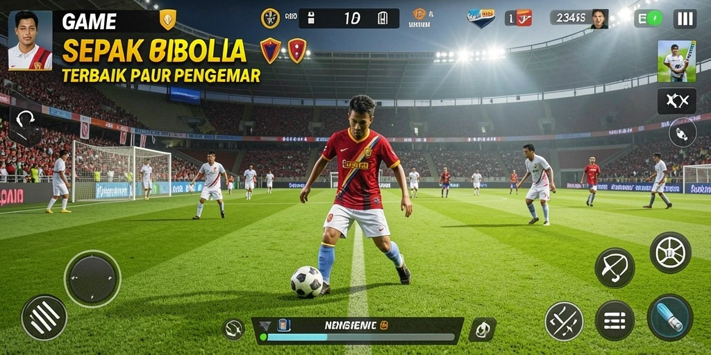 Screenshot gameplay dari 234E yang menampilkan aksi mendebarkan di lapangan.