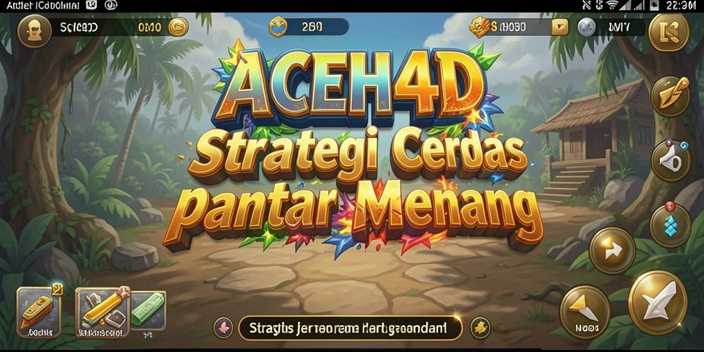 Tampilan menegangkan dari gameplay strategi ACEH4D.