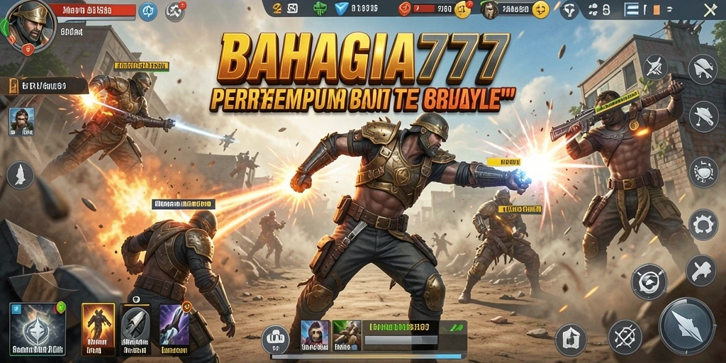 Gameplay mendebarkan dalam BAHAGIA777 dengan pertempuran intens.