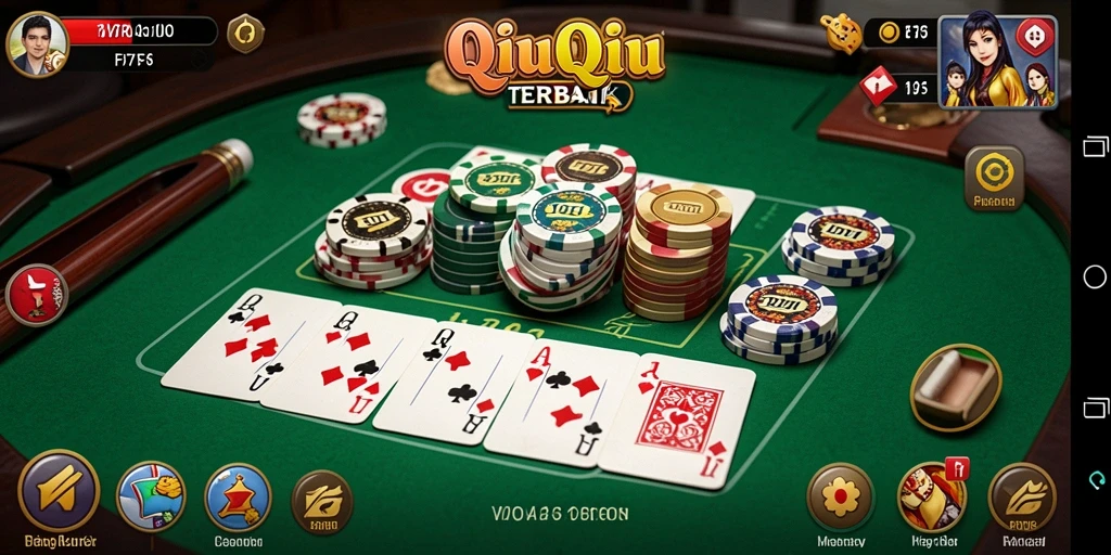 Tampilan gameplay QiuQiu di F7F7 yang menegangkan.