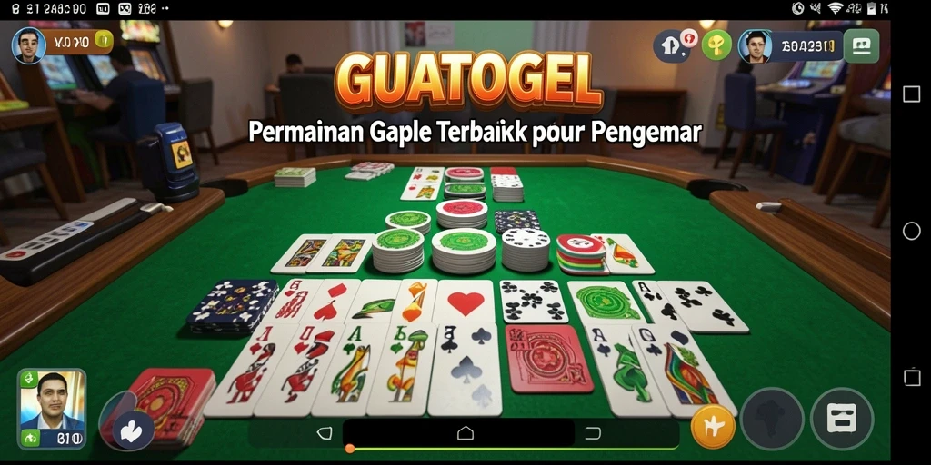 Tampilan gameplay seru GUATOGEL dalam permainan Gaple.