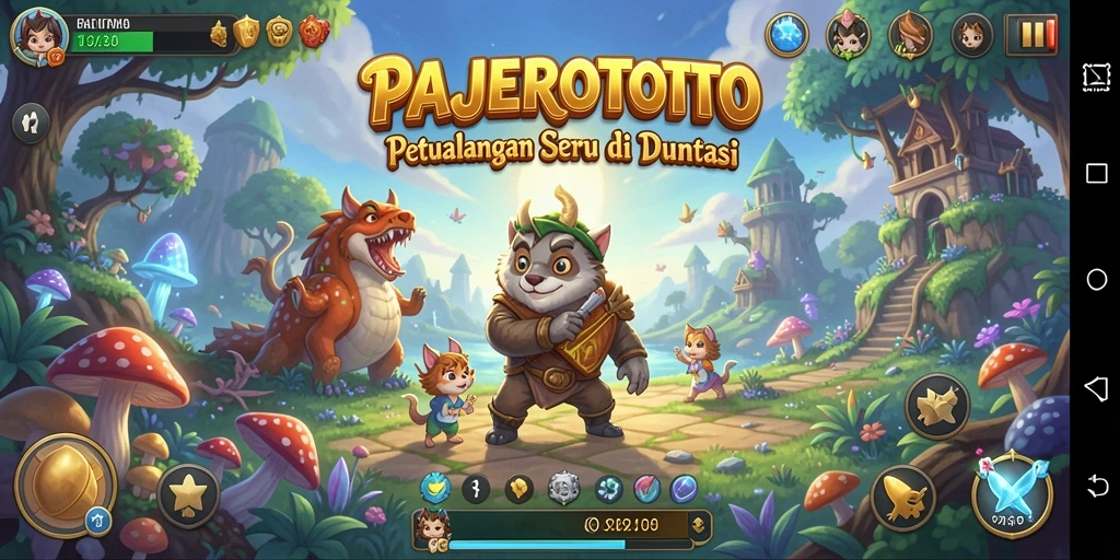 Tampilan gameplay seru dalam PAJEROTOTO dengan aksi petualangan menegangkan.