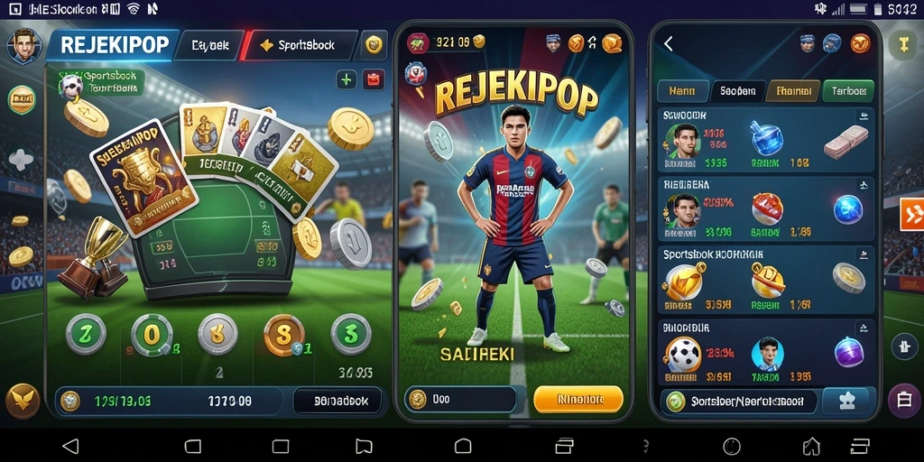 Tampilan gameplay taruhan olahraga di REJEKIPOP.