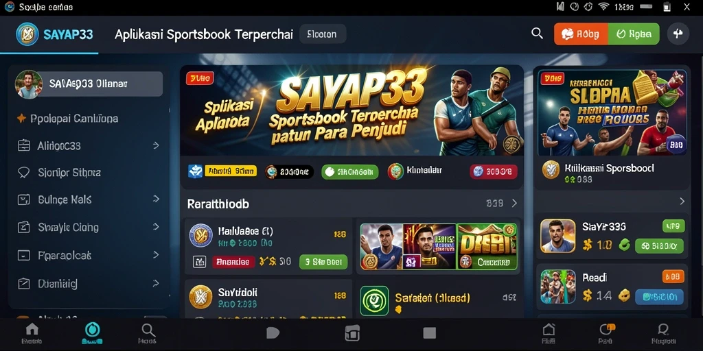 Tampilan permainan SAYAP33 yang menarik dan interaktif.