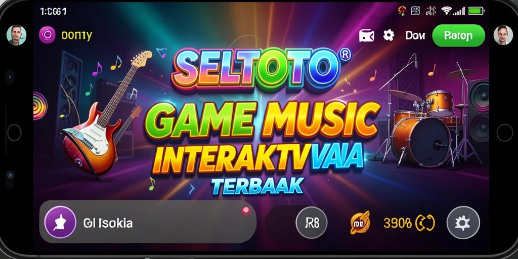 Screenshot gameplay SELTOTO yang menampilkan keseruan bermain musik.