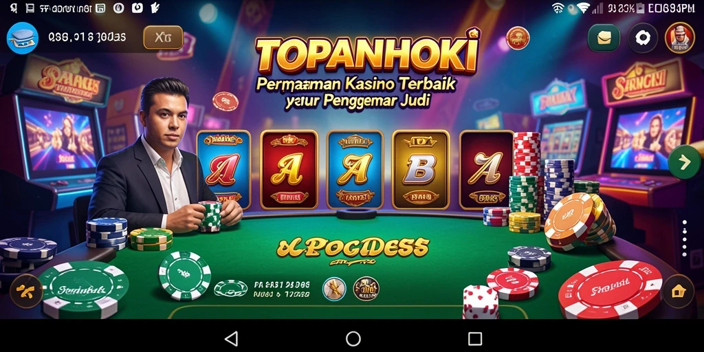 Tangkapan layar gameplay <strong>TOPANHOKI</strong> yang menarik dan dinamis.